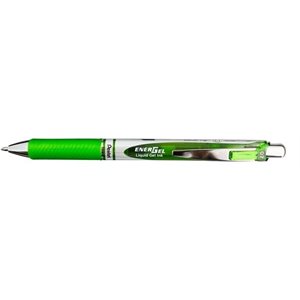 Stylo Energel Rétractable Rechargeable 0.7 mm Vert