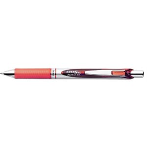 Stylo Energel Rétractable Rechargeable 0.7 mm Orange